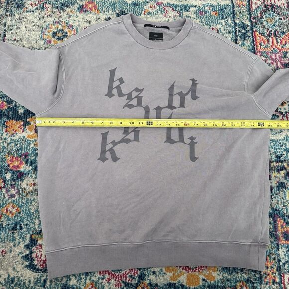 Ksubi Kult Biggie Silt Crewneck Sweatshirt Purple Size Medium - Picture 5 of 9